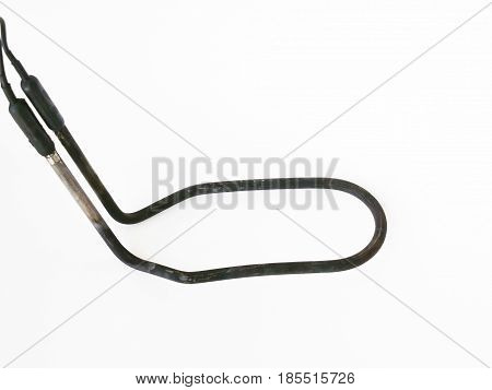 Refrigerator defrost heater used condition isolated on white
