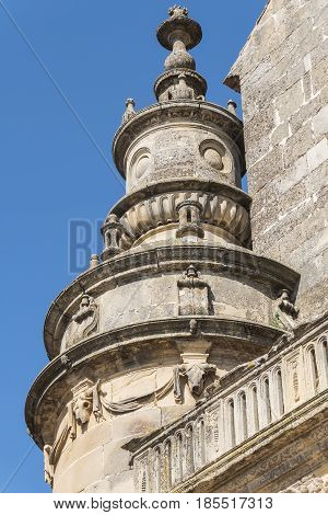 Savior Chapel (El Salvador) detail facade Ubeda Jaen Spain