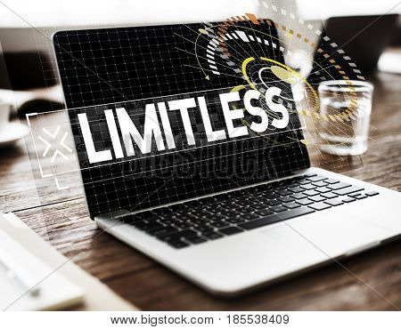 Computer technology limitless graphic