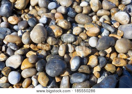 Stones in the beach Cap Gris Nez Cote d'opale Pas-de-Calais France