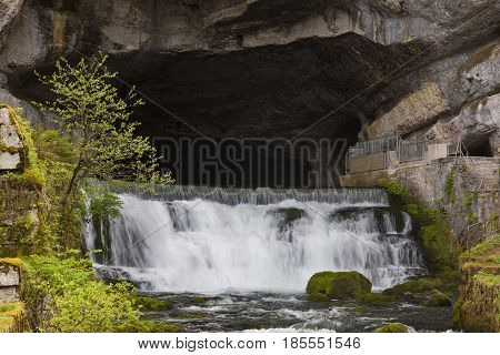 Source de la Loue river Doubs Ouhans Jura Franche Comte France