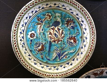 Turkish Iznik Ceramic In Ecouen Castle, France