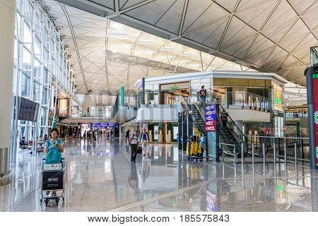 Hong Kong international airport, Hong Kong, September 2016 -: Chek Lap Kok Airport