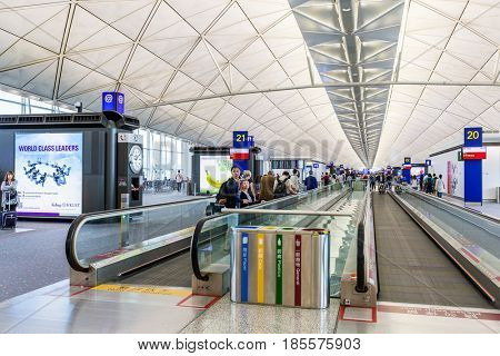 Hong Kong international airport, Hong Kong, September 2016 -: Chek Lap Kok Hong Kong International Airport