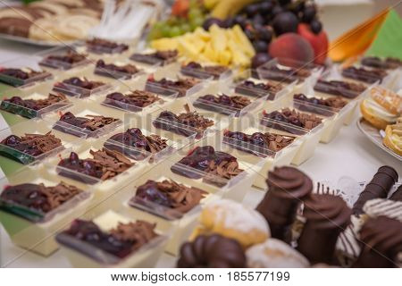 Desserts And Fruit At The Raut Table At The Celebration