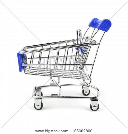 Shopping cart isolated on white background. Concept shopping.