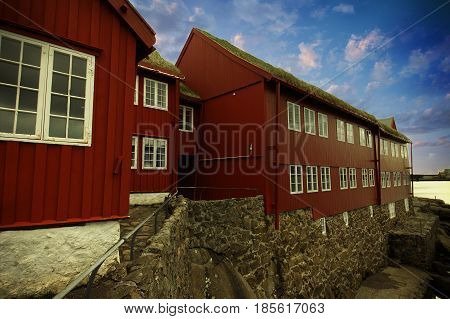 The capital city of the Faroe Islands in the north Atlantic