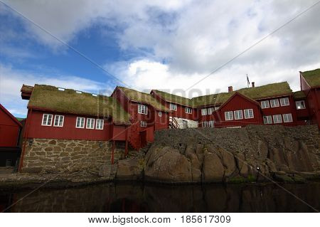 The capital city of the Faroe Islands in the north Atlantic