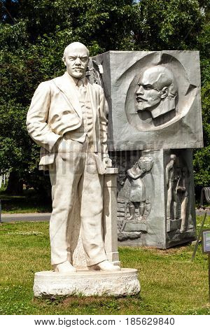 Moscow, Russia - July, 2016: Lenin monument in Park of Art Museon in Moscow, Russia