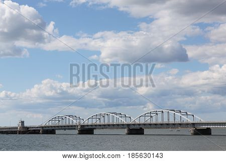 Oddesund bridge near Struer city in Denmark