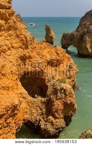 Cliffs of Ponta da Piedade, Lagos, Algarve, Portugal
