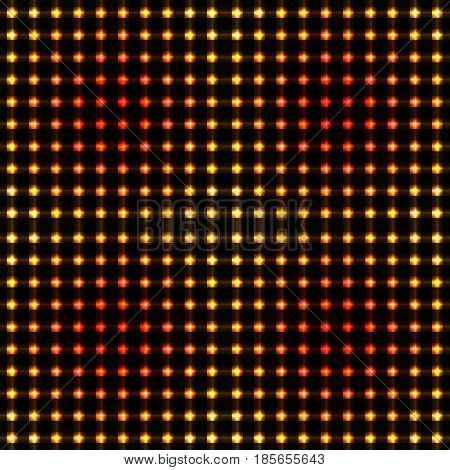 Gold seamless pattern with geometric chaotic sharp elements. Vector pattern