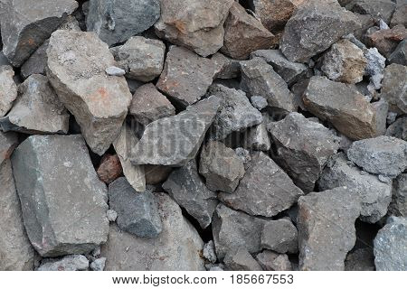 Rock pieces crushed gravel texture, Crushed Rock