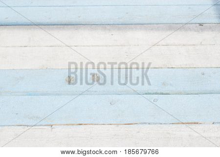 Background of blue and white painted boards
