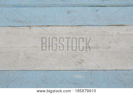 Background of blue and white painted boards