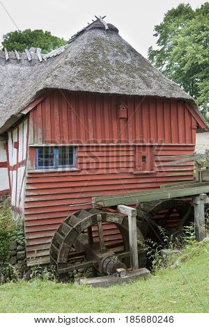 The old water mill near Faaborg Denmark