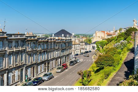 Historic buildings in Angouleme, the Charente department of France