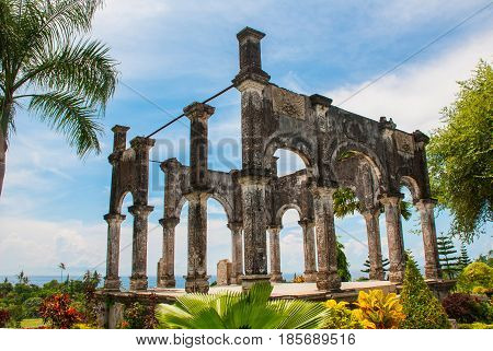Arch. Water Palace Udjung. Bali, Indonesia