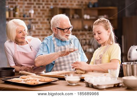 Family Kneading Dough