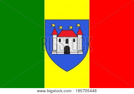 Flag of Chateauroux is the capital of the Indre department in central France