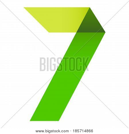 Bright Numeral Folded