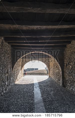 Montevecchia (Lecco Brianza Lombardy Italy): alley in the old village