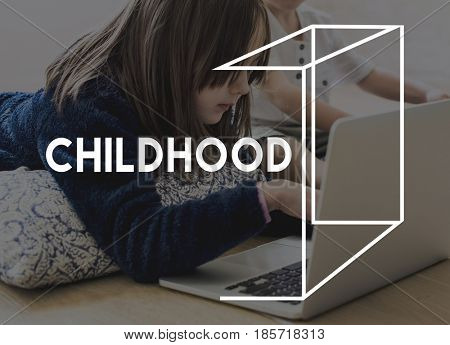 Childhood Kids Children Word Graphic
