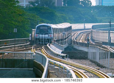 Underground Train In Singapore