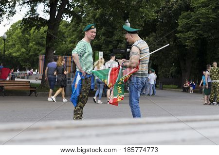 National holiday of the Russian military service on the day of the Airborne Forces VDV day May 28 2016