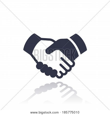 handshake, deal, partnership icon isolated over white