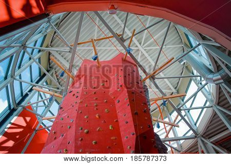 room skaladrom inside the building for extreme sports.