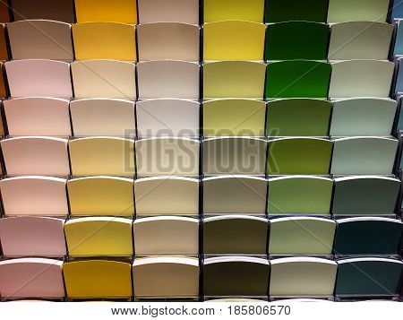 Photo of color guide samples pan tone. close-up.