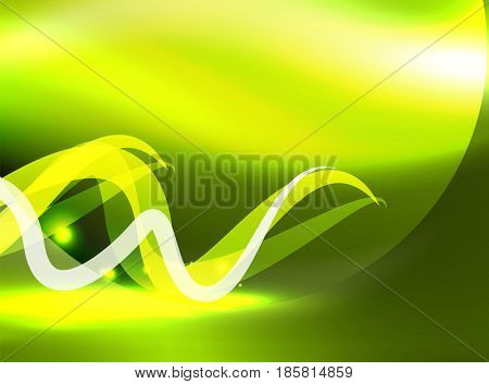 Glowing shiny wave background, energy concept illustration