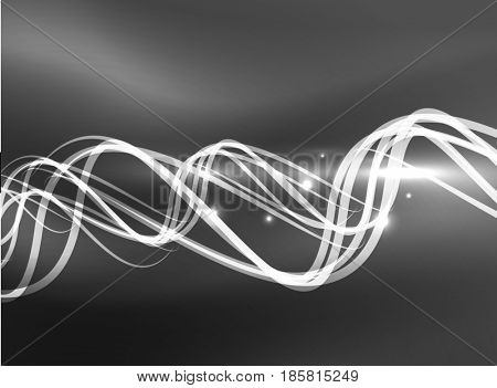 Glowing shiny wave background, energy concept illustration
