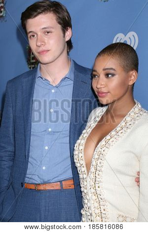 LOS ANGELES - MAY 6:  Nick Robinson, Amandla Stenberg at the 