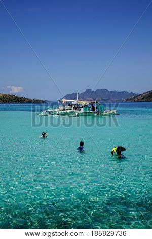 Seascape Of Palawan Islands In Philippines