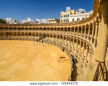 view of arena de toros Ronda, Andalusia