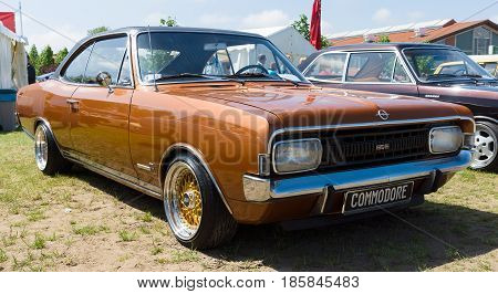 Paaren Im Glien, Germany - May 19: Executive Car Opel Commodore A, The Oldtimer Show In Mafz, May 19