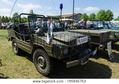 Paaren Im Glien, Germany - May 19: Military Vehicles Volkswagen Iltis Type 183, 