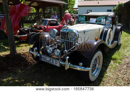 Paaren Im Glien, Germany - May 19: The Jaguar Ss100 Is A British Two-seat Sports Car, 