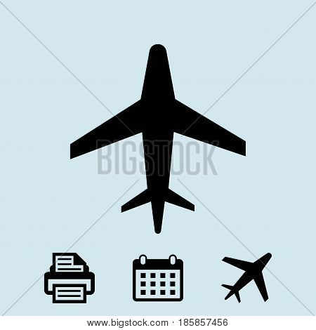 aircraft icon stock vector illustration flat design