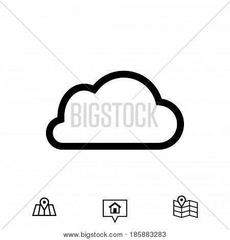 cloud icon stock vector illustration flat design