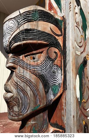 Figure Of A Maori Male Face