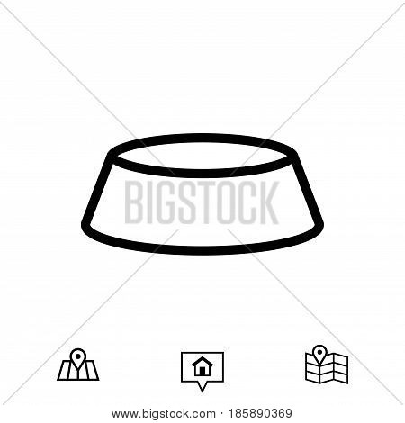 bowl icon stock vector illustration flat design