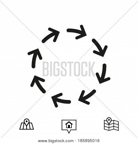 arrows icon stock vector illustration flat design