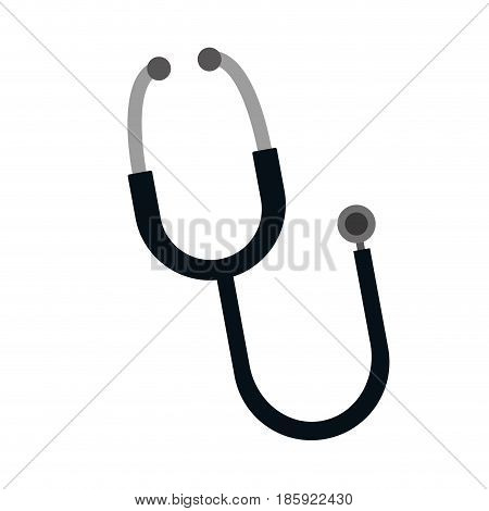 sthetoscope tool icon over white background. vector illustration