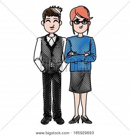 Drawing Man Woman Vector & Photo (Free Trial) | Bigstock