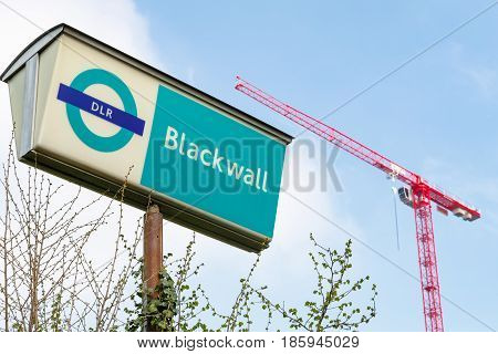 Blackwall Docklands Light Railway Station