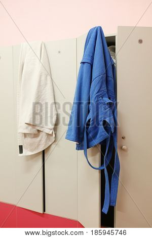 Interior of a cloakroom
