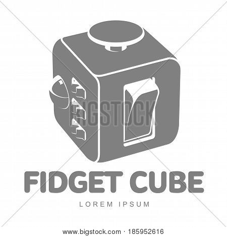 Fidget Cube Vector Illustration